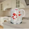 Czajnik elektryczny Feel-Maestro MR-066-RED FLOWERS 1,5 L 1200 W Czerwony, Biały