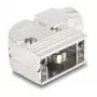 DELOCK D-Sub housing 9‑pin kątowy 90° kabel boot, srebrny plastic, 33×47×16 mm