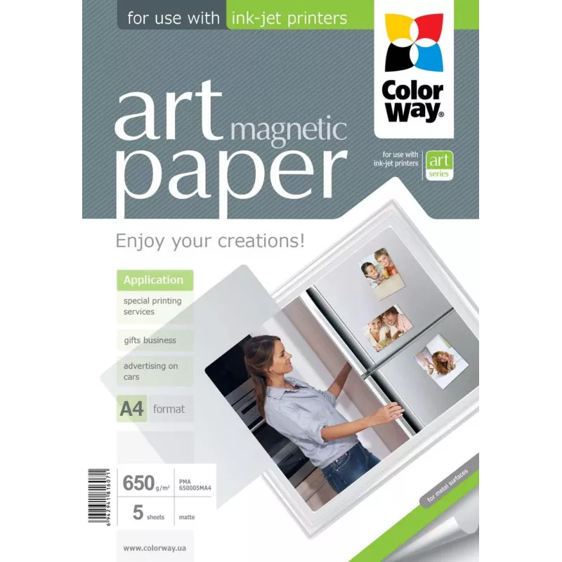 ART | Biały | 650 g/m² | A4 | A4 | Matowy magnetyczny papier fotograficzny