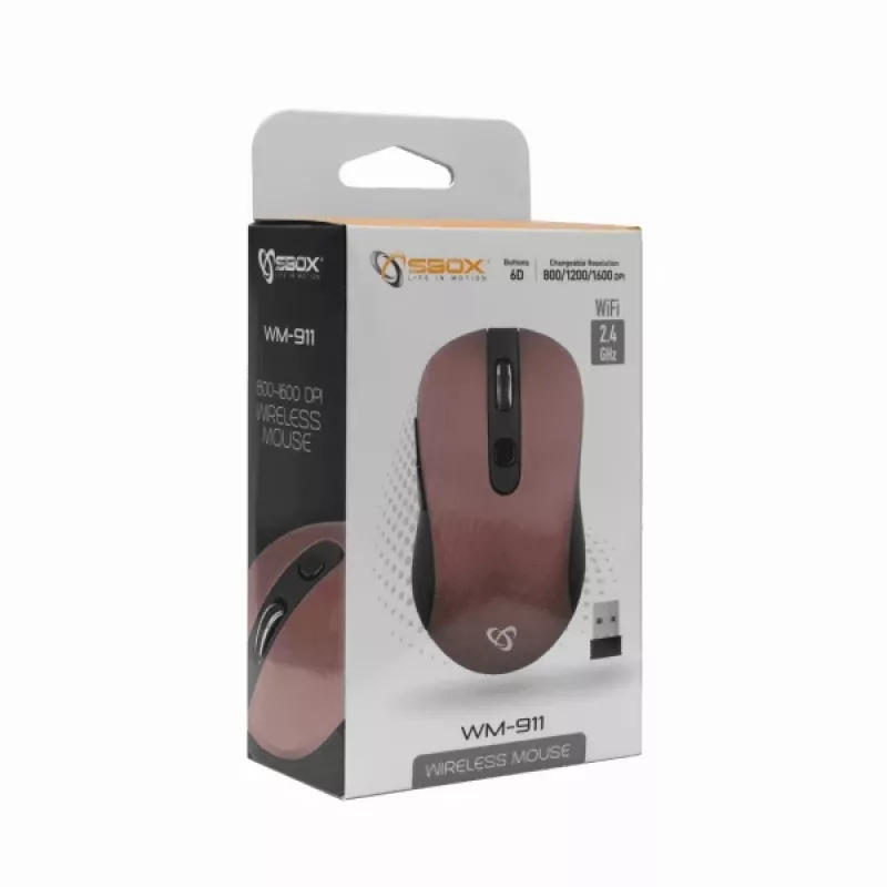 Sbox WM-911U Purple Sbox WM-911U Purple to mysz komputerowa od Sbox. Specyfikacja Rozmiar: 38,5 mm Oryginalny produkt Sbox — MPN: WM-911U · EAN: