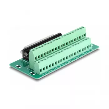 DeLOCK D-Sub 37-pin męski do listwy zaciskowej na szynę DIN 51mm 30mm 116mm