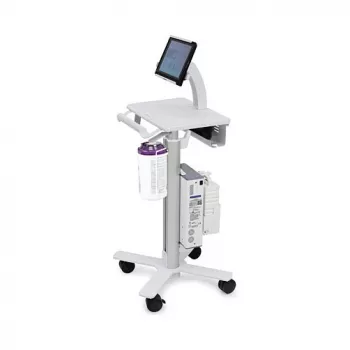 Ergotron Tablet Cart, SV10 - Wózek do tabletu / klawiatury - medyczny - Metal - Biały, Aluminium - Rozmiar ekranu: do 30,5 cm (do 12 cali)