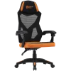 Fotel gamingowy CANYON Wave MCH02 — oparcie z siatki, ergonomiczny design, czarny/pomarańczowy