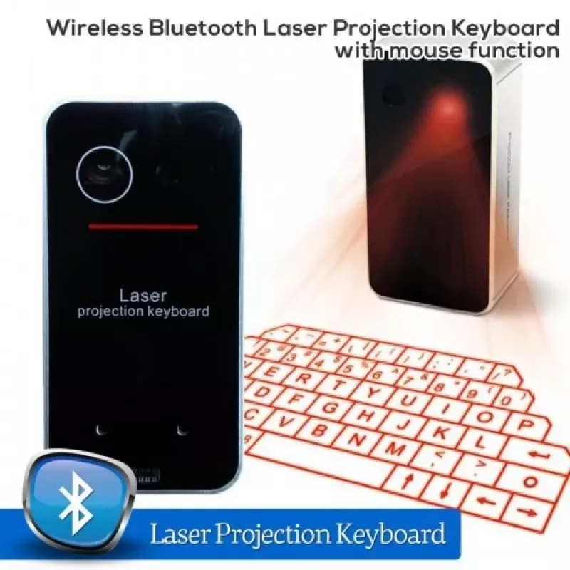 Laserowa klawiatura projekcyjna Doy model kompaktowa przenośna wirtualna klawiatura Bluetooth