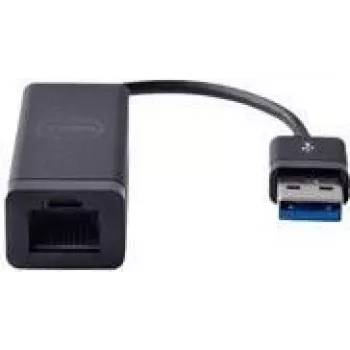 Adapter Ethernet USB 3.0 do RJ-45 Dell FM76N Gigabit — sieciowy adapter USB 3.0 do przewodowej sieci LAN