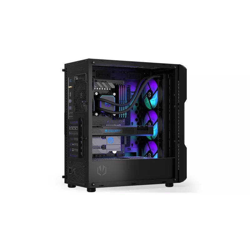 Chłodzenie cieczą AiO ENDORFY Navis F360 ARGB Czarny — chłodnica 360 mm, 3 wentylatory 120×25 mm, 250–1800 RPM, pompa 1600–2600 RPM, obsługa LGA 1700/AM5/AM4