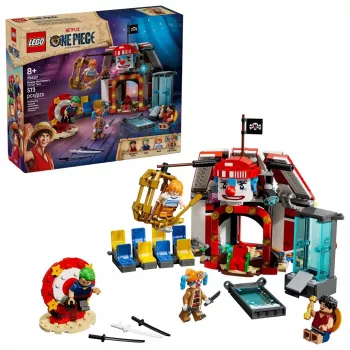 Klocki LEGO Namiot cyrkowy Błazna Buggy'ego 75637 — 573 elementy, 4 minifigurki, wiek 8+