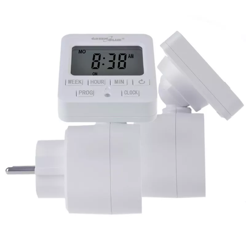 Cyfrowy timer GB605 E GreenBlue 16A IP20