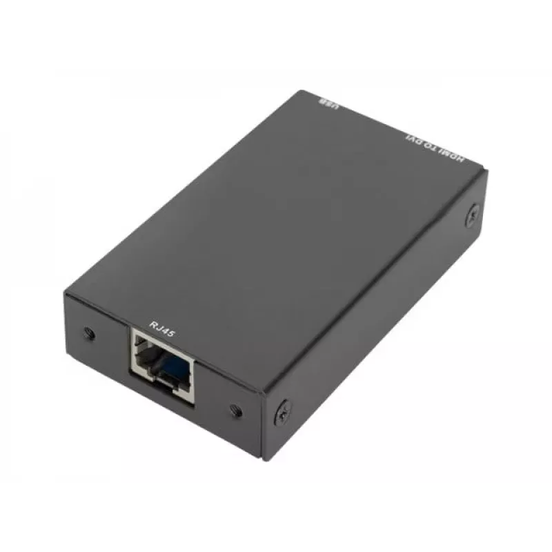 Klucz sprzętowy Digitus DVI do modułowych konsol KVM RJ45 na DVI Czarny 1080p