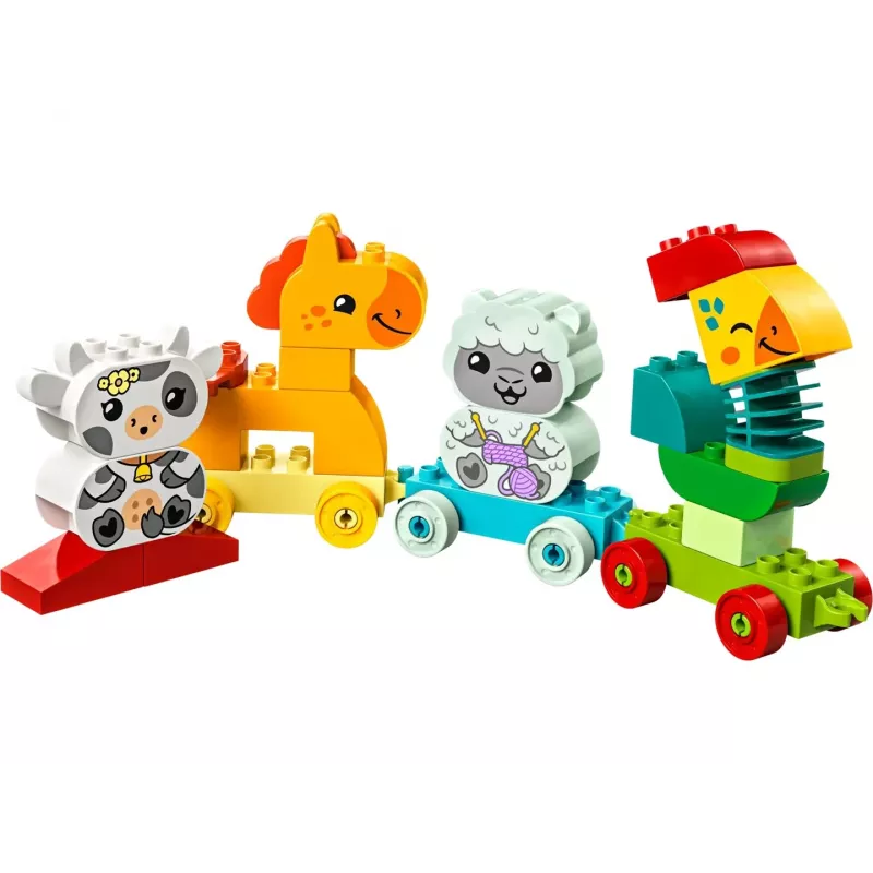 LEGO DUPLO Animal Train 10412 — 19 elementów, dla dzieci od 1,5 roku, 170×60×430 mm