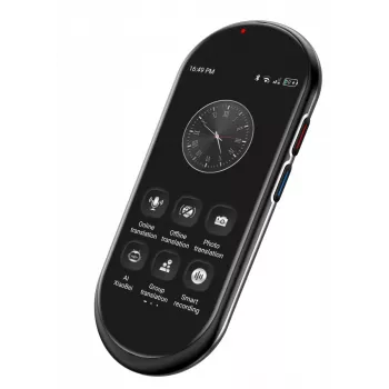 Przenośny tłumacz głosowy MAXCOM MT100 4G, wielojęzyczne tłumaczenie mowy, kompaktowe urządzenie podręczne