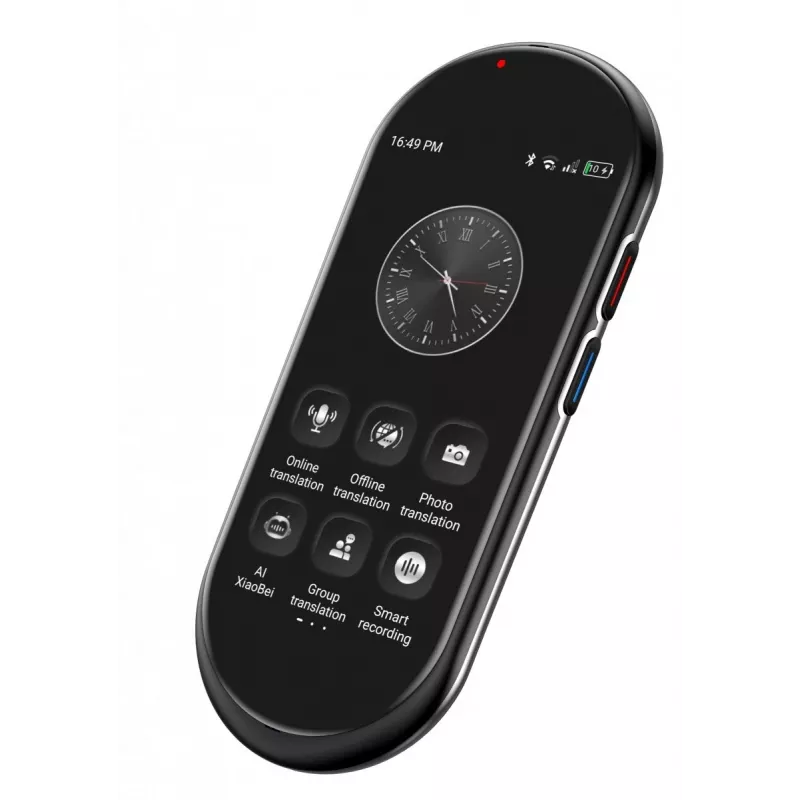 Przenośny tłumacz głosowy MAXCOM MT100 4G, wielojęzyczne tłumaczenie mowy, kompaktowe urządzenie podręczne