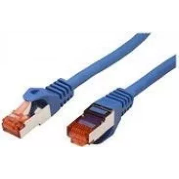 Roline - Kabel krosowy - RJ-45 (M) na RJ-45 (M) - 50 cm - SFTP, PiMF - KAT. 6 - Bezhalogenowy, Wtryskiwany, Skręcany - Niebieski