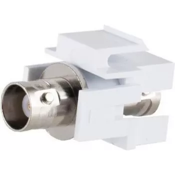 Moduł Keystone ShiverPeaks S/CONN 08-10072 — kątowe złącze BNC, wykończenie srebrno-białe