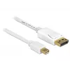 Kabel DisplayPort DeLOCK 83482 Mini DisplayPort 2 m Biały