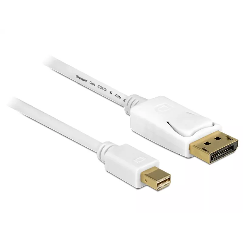 Kabel DisplayPort DeLOCK 83482 Mini DisplayPort 2 m Biały