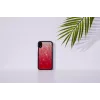 Etui iKins do iPhone XR — różowe jezioro i czarna dwukolorowa ochronna obudowa