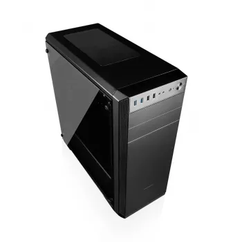 Obudowa PC MODECOM Oberon Pro Midi Tower, szkło hartowane, microATX/ATX, 7 slotów, GPU 395 mm, 2x3,5 cala + 3x2,5 cala zatoki, USB 3.2 Gen1