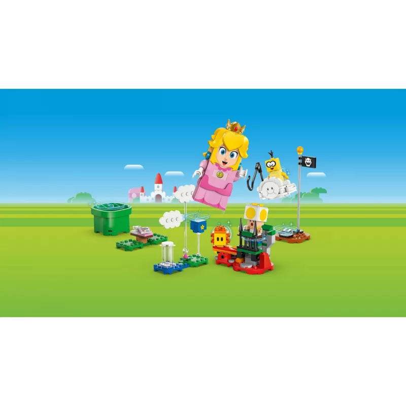 Zestaw konstrukcyjny LEGO 71441 Super Mario Interaktywna figurka LEGO Peach, kompatybilny z systemem LEGO