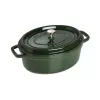 Staub La Cocotte 33 cm owalny garnek żeliwny, zielony bazylia