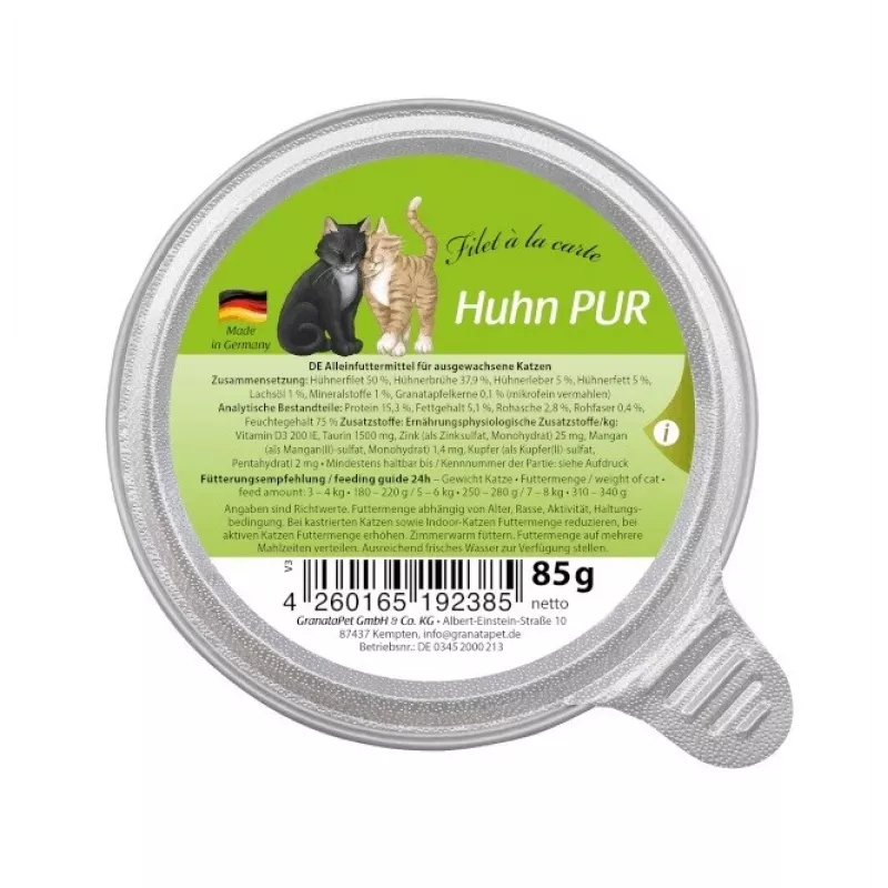 GRANATAPET Filet á la carte Chicken - mokra karma dla kota - 85g