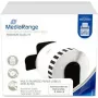 Etykieta na rolce z papieru ciągłego MediaRange DK-22205 62 mm 30,48 m czarny nadruk na białym tle