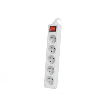 Przedłużacz zasilający Lanberg PS1-05E-0300-W 3 m 5 gniazd AC wewnątrz/na zewnątrz Biały