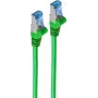 Kabel sieciowy, patchcord kat. 6A S/FTP PIMF zielony 1m