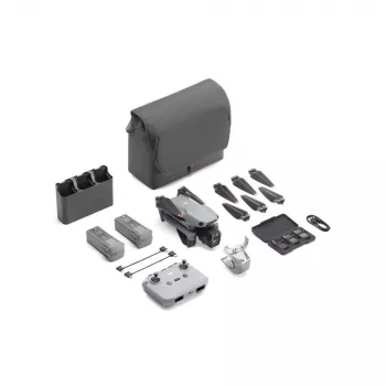 Quadcopter DJI Air 3s — dron 4-śmigłowy, kamera 50 MP, wideo 3840×2160, 27 m/s, zasięg 32 000 m, bateria 4276 mAh, 42 GB pamięć wewnętrzna, szary