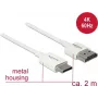 Kabel HDMI DeLOCK 85144 2 m HDMI Typ A Typ C Biały