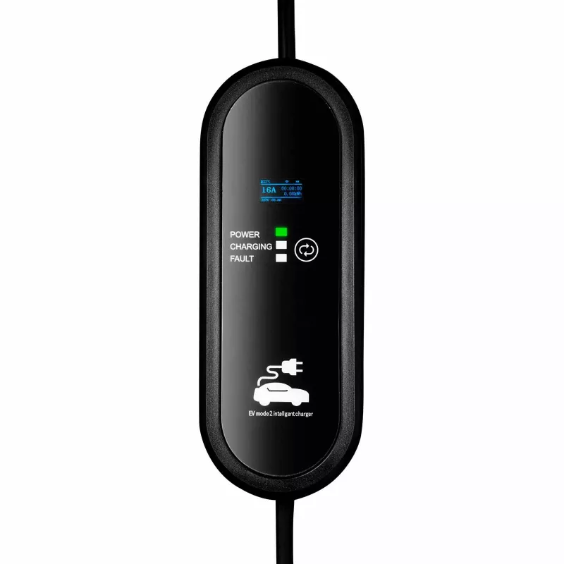 Akyga AK-EC-19 Ładowarka EV Type 2 LCD 1-fazowa 16A 3.8kW 5m