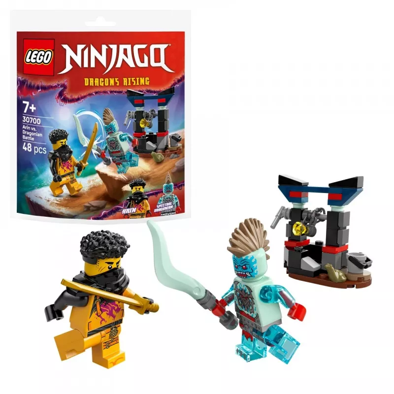 Klocki konstrukcyjne LEGO zestaw 30700 Bitwa Arina z Człowiekiem-Smokiem woreczek (mini zestaw)