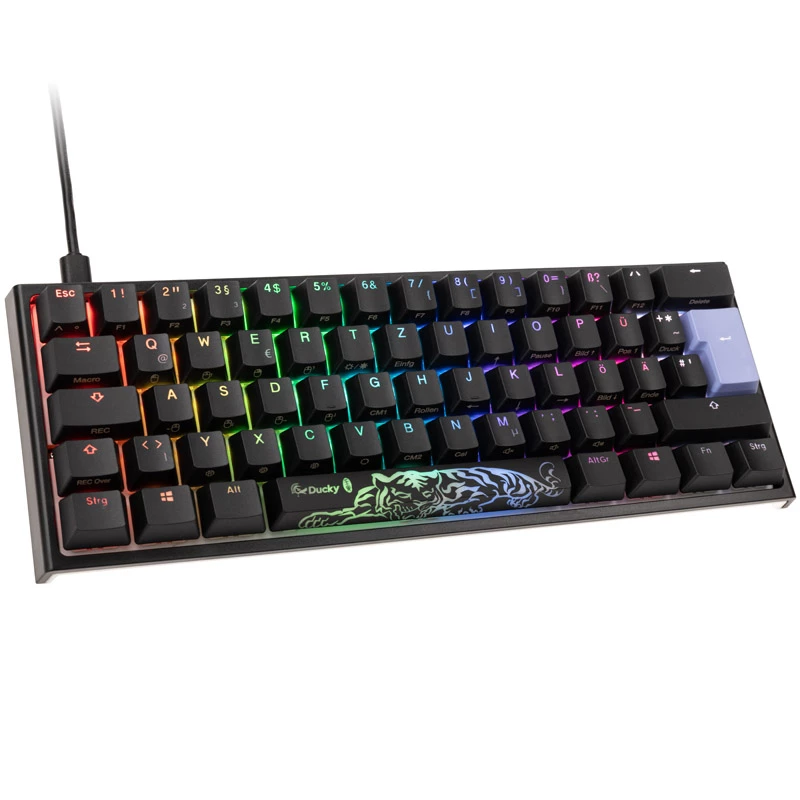 Klawiatura Ducky DKON2061ST do gier USB QWERTZ niemiecka biała