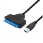 Adapter QOLTEC 51855 — zewnętrzny adapter M.2 NVMe/NGFF na USB 3.0, 10 Gb/s, do dysków 2,5 cala/M.2, czarny