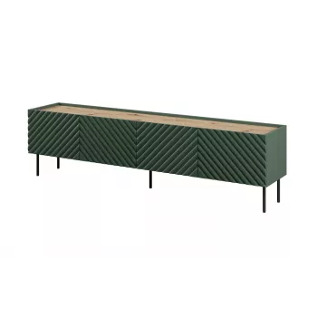 4D szafka RTV ONDA 200x40xH54.35 zielony (stojąca lub montowana na ścianie)