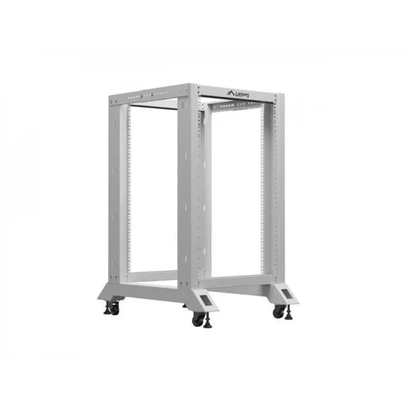 Otwarta szafa rack 19 18U 600x800 szary