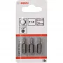 Bosch Wkrętak bit extra twardy, 3 szt., Torx, T10, Stal, T10, 25 mm