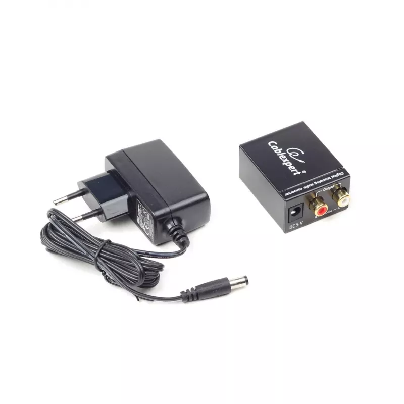 Gembird DSC-OPT-RCA-001 konwerter audio Czarny