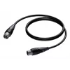 Przewód audio PROCAB CLA901/3 3 m XLR (3-pin) Czarny, Szary