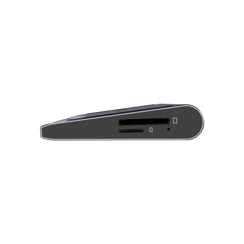 Przełącznik KVM Unitek D1106AGY01 USB-C stacja dokująca Triple 4K z KVM, 3x USB-A, 5x USB-C, HDMI×2, DP×1, RJ-45, czytnik SD, 3840×2160@60Hz, aluminium