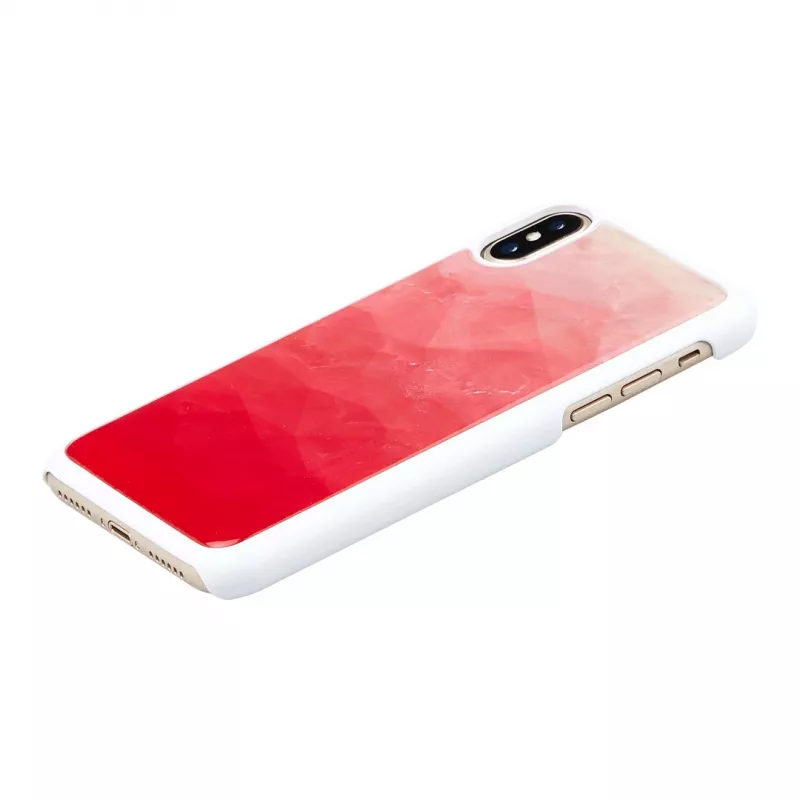 Etui ochronne iKins dla iPhone XS / iPhone X — Pink Lake biały