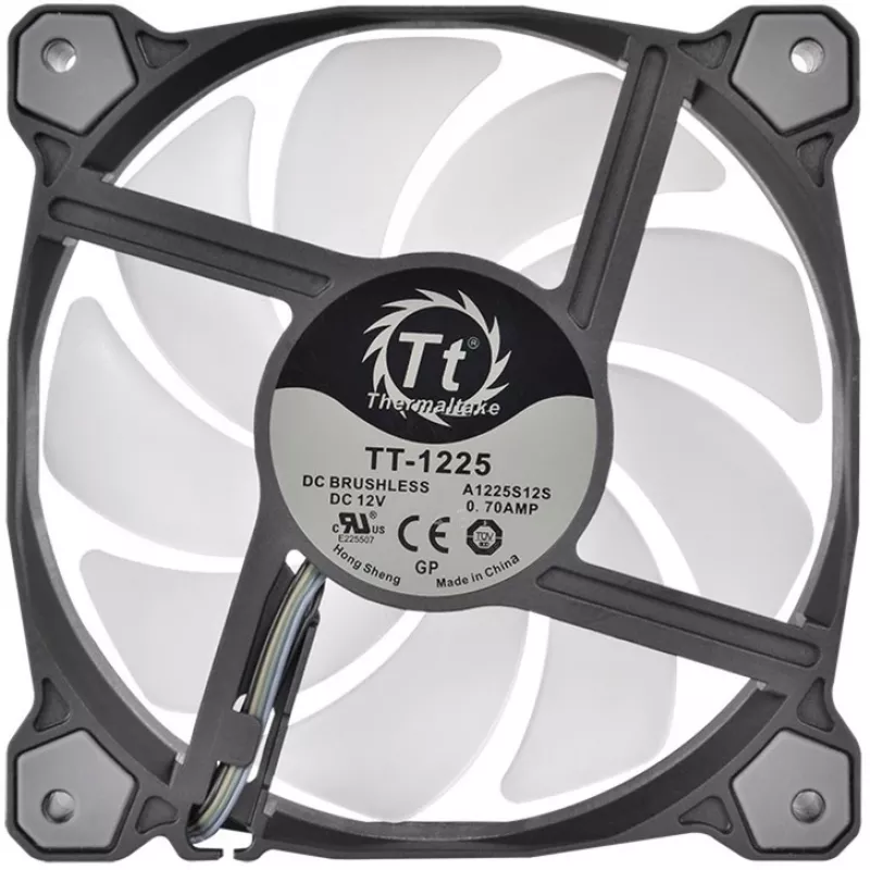 Zestaw 3 wentylatorów obudowy Thermaltake Pure 12 ARGB 120mm, czarny
