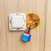 Inteligentny przekaźnik Shelly Qubino Wave 1 Mini bezprzewodowy 110–240V, 8A AC / 5A DC, 868,4 MHz, do użytku wewnętrznego, niebieski