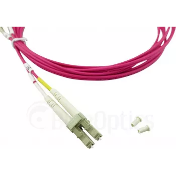 Kompatibles Dell EMC CBL-LC-OM4-7M BlueOptics Duplex LWL Patchkabel, LC-UPC/LC-UPC beige, 7.5 Meter, Multimode, G50/125µm OM4, Eingangsdämpfung: unter