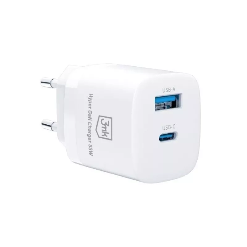 Ładowarka 33W GaN PD 1xUSB-A+1xUSB-A