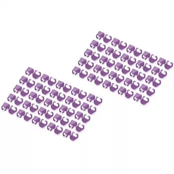 Klipsy kodowania kolorami Digitus Color clips do kabla krosowego A-CC-VI PVC fioletowe