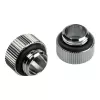 Bitspower Touchaqua Adapter prosty G1/4 cala AG na G1/4 cala IG - 2 szt., srebrny