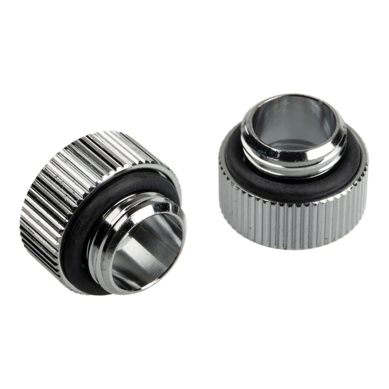 Bitspower Touchaqua Adapter prosty G1/4 cala AG na G1/4 cala IG - 2 szt., srebrny