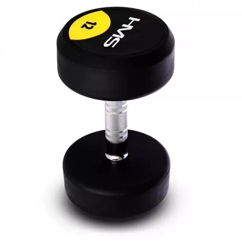 Gumowany hantel 12 kg HMS HG PRO 12