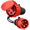 Adapter do Gemini flex 22 kW CEE czerwony prąd trójfazowy 32A > CEE czerwony 16A czarny 30cm